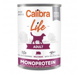 Calibra Dog Life Can Adult Wild Boar with Cranberry 400g