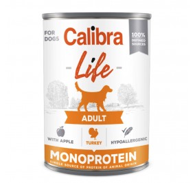 Calibra Dog Life Can Adult Turkey with Apples 400g